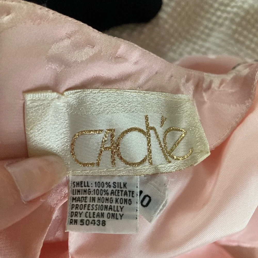 Pink Silk Cache Leopard Dress with beading - Picture 3 of 7